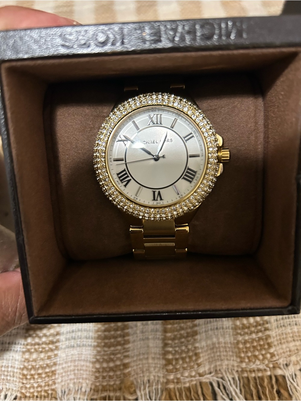 Michael Kors Gold Crystal-Accent Women's Watch